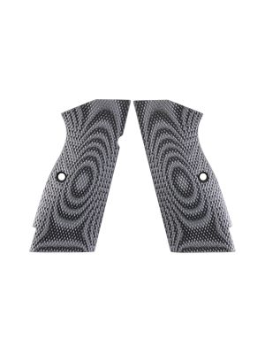 Magwell Cut Grips by LOK Grips for Springfield SA-35 Equipped with an Apex Low-Profile Magwell