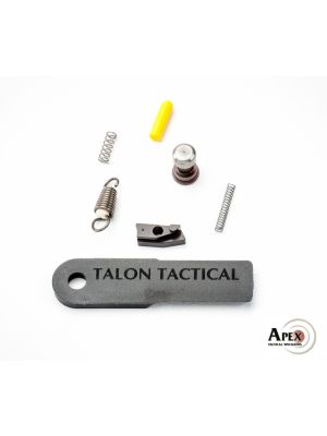 Three springs, two small steel parts, a yellow slave pin, and Apex sight tool