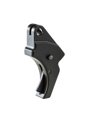 Curved black-anodized aluminum trigger