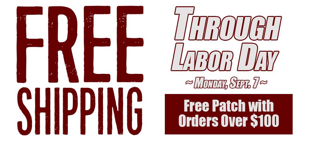Apex Offers Free Shipping Now Thru Labor Day